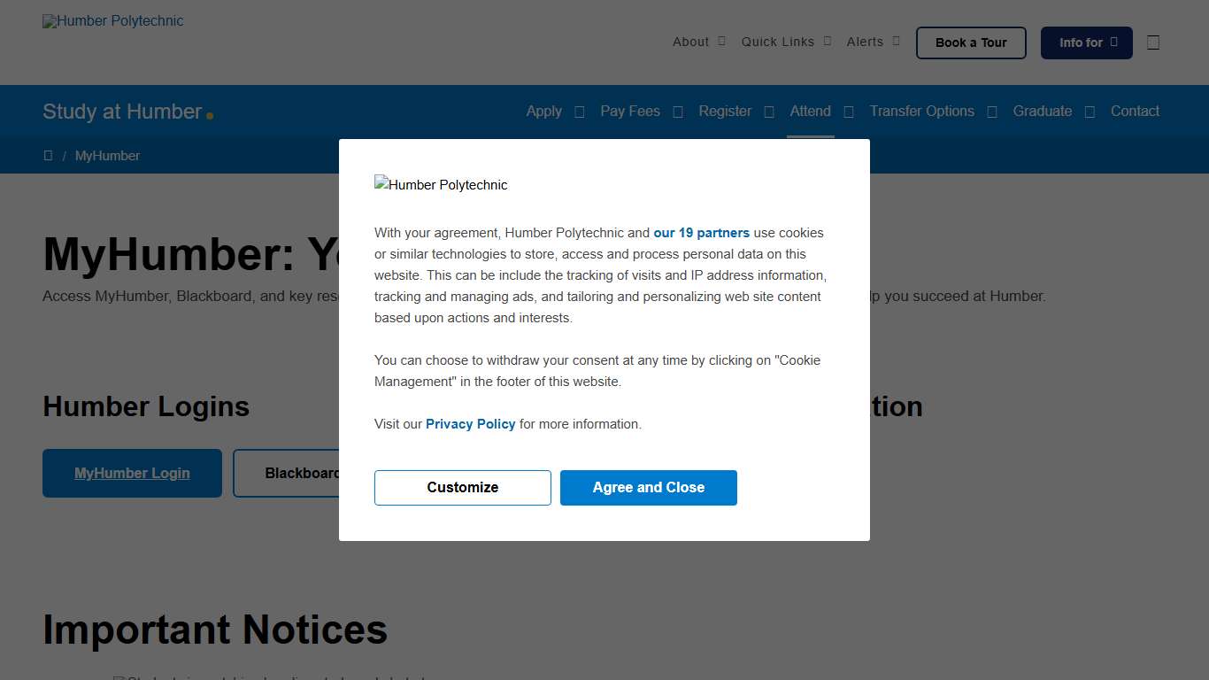 Humber Logins, Tools & Support at Humber Polytechnic Study at Humber